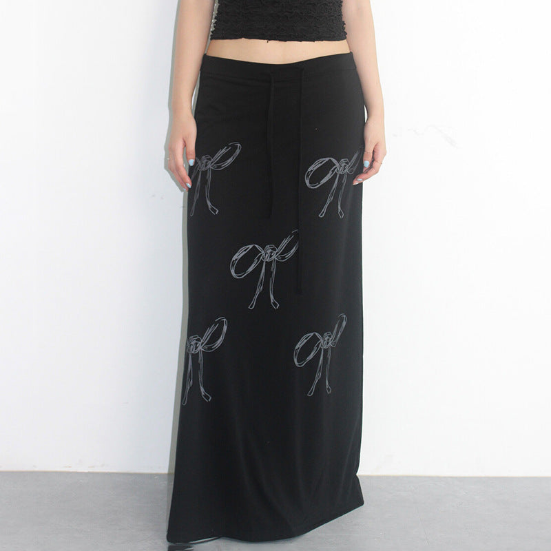 Long Skirt with Bows