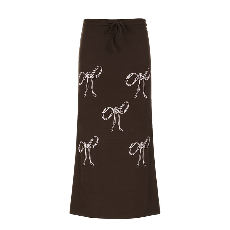 Long Skirt with Bows