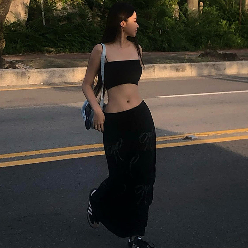 Long Skirt with Bows